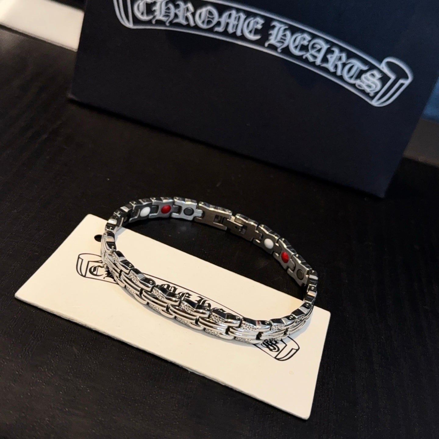 Chrome Hearts 925 Silver Gothic Letter Bracelet