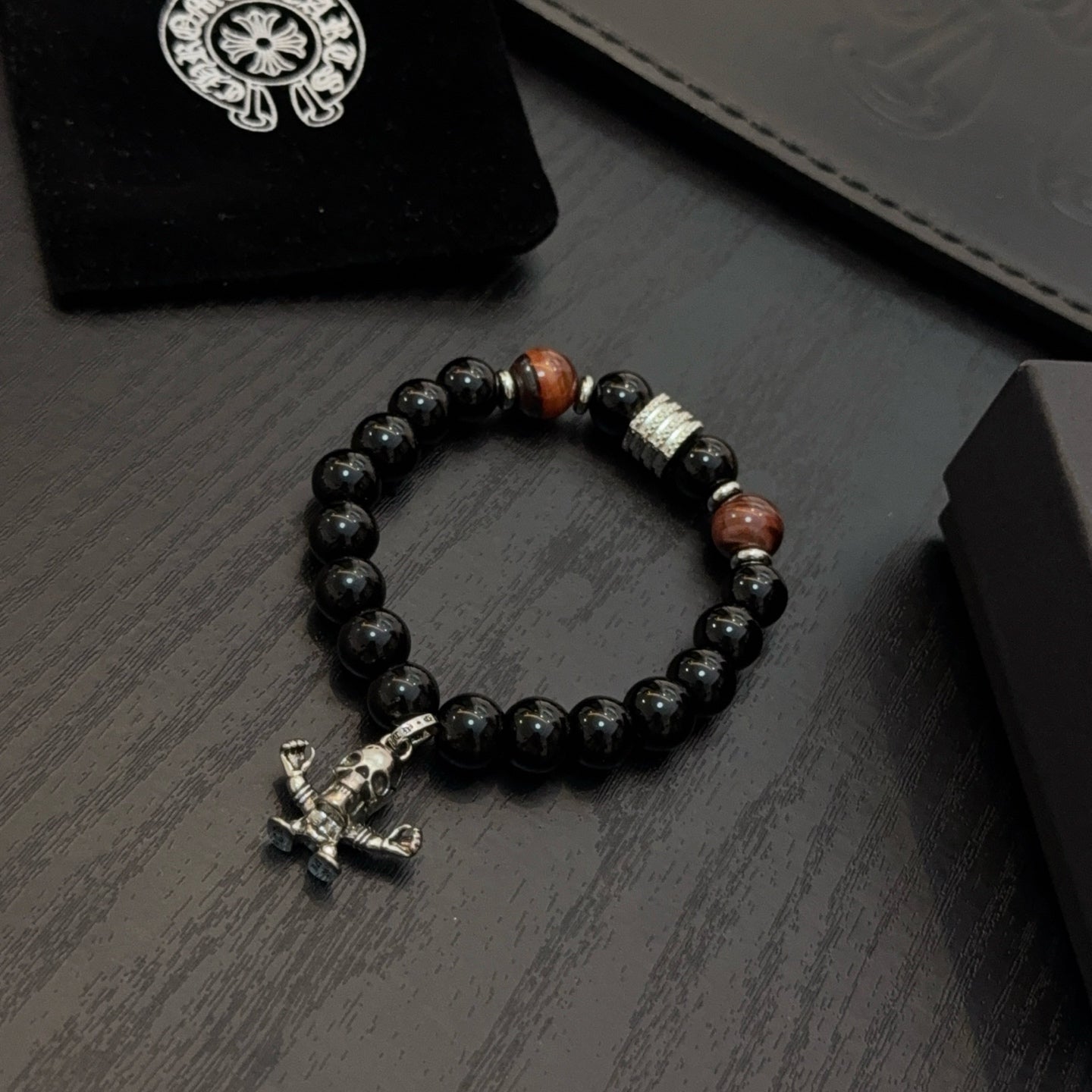 Chrome Hearts Obsidian Bracelet