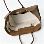 The Row Marlo Large Textured Leather Tote | 43×20×30cm Commuter Bag | Premium Italian Cowhide Shoulder Bag