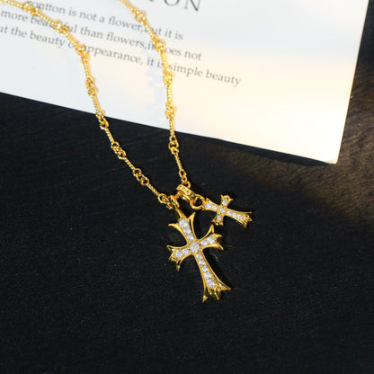 Chrome Hearts Double Cross Necklace