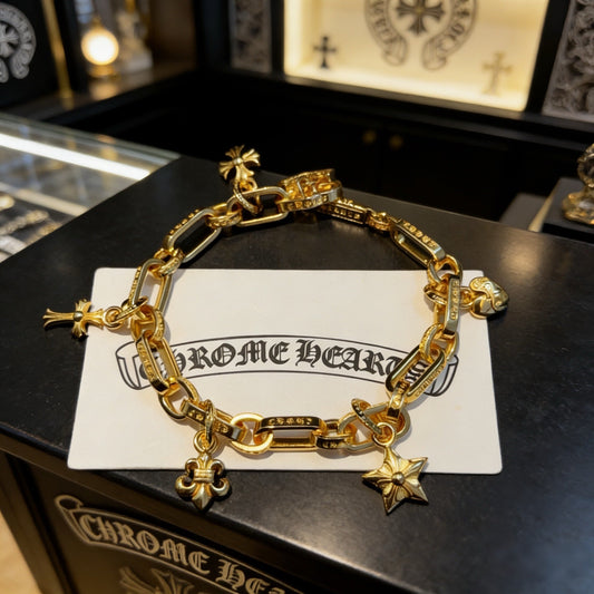 Chrome Hearts Multi-Element Pendant Bracelet