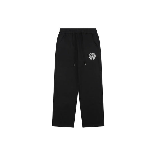Chrome Hearts "Sanskrit Horseshoe" Embroidered Straight-Leg Sweatpants