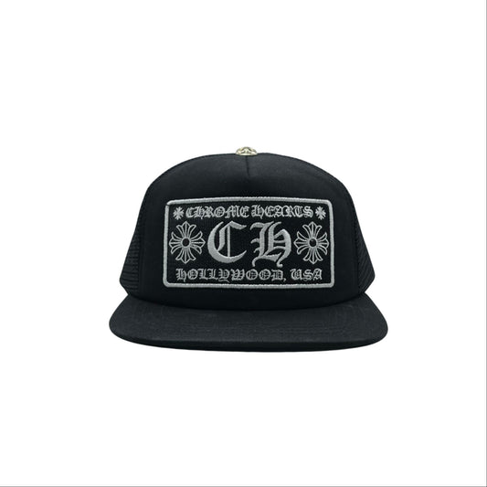 Chrome Hearts Hollywood Series Black Trucker Hat