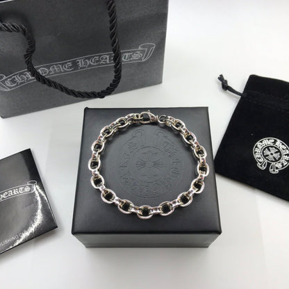 Chrome Hearts 925 Silver Chunky Chain Bracelet