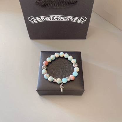 Chrome Hearts Multi-Colored Gemstone Beaded Bracelet