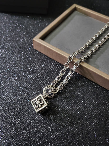 Chrome Hearts Dice Cross Necklace
