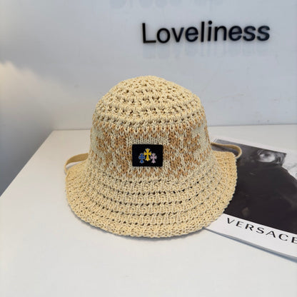 Chrome Hearts-Style Woven Bucket Hat