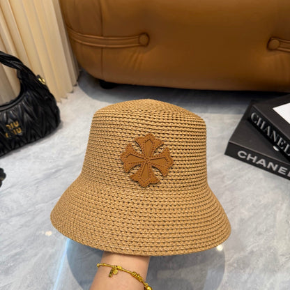 Chrome Hearts Straw Bucket Hat