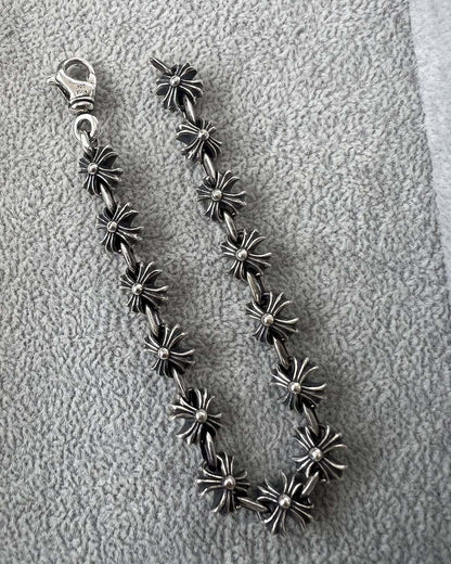 Chrome Hearts 925 Silver Fleur-de-Lis Bracelet