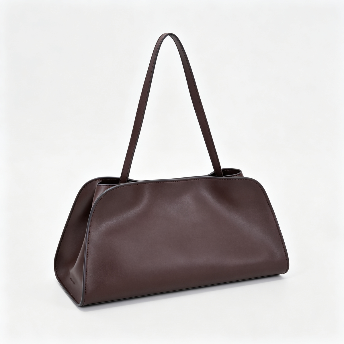 The Row Peggy Clutch Bag | Masoni Bridle Leather Shoulder Bag | Dark Chocolate Detachable Strap Crossbody