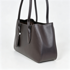 Soft Alger Mini Bag in Imported Saddle Leather – Elegant Women’s Crossbody & Top Handle Tote, Black
