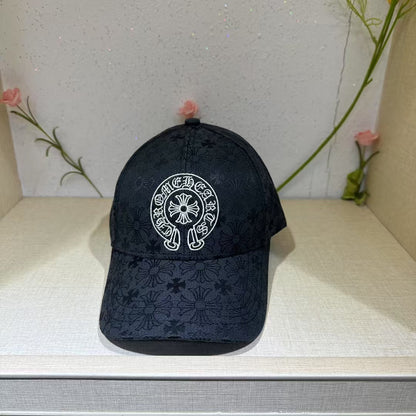 Chrome Hearts All-Over Embroidered Cross Baseball Cap