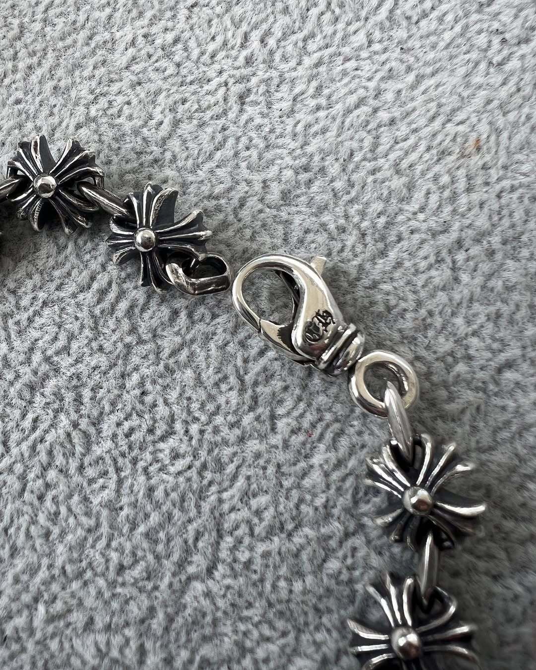 Chrome Hearts 925 Silver Fleur-de-Lis Bracelet