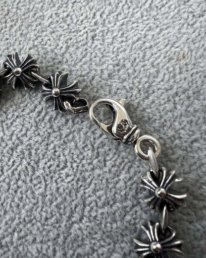 Chrome Hearts 925 Silver Fleur-de-Lis Bracelet