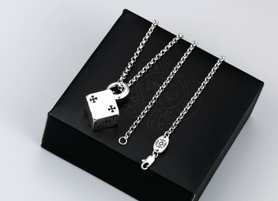 Chrome Hearts Dice Pendant Necklace