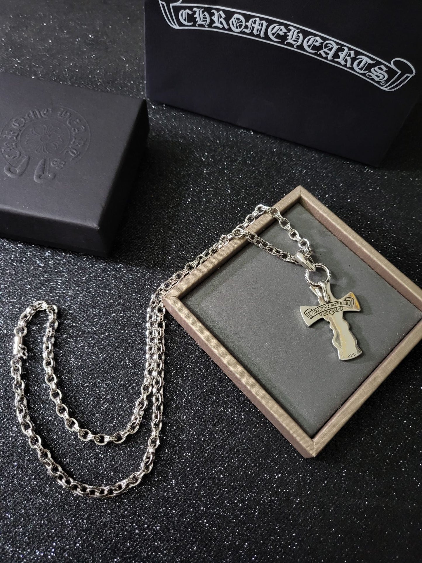 Chrome Hearts Celtic Dragon Cross Necklace