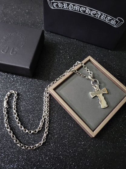 Chrome Hearts Celtic Dragon Cross Necklace