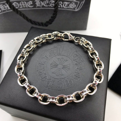 Chrome Hearts 925 Silver Chunky Chain Bracelet