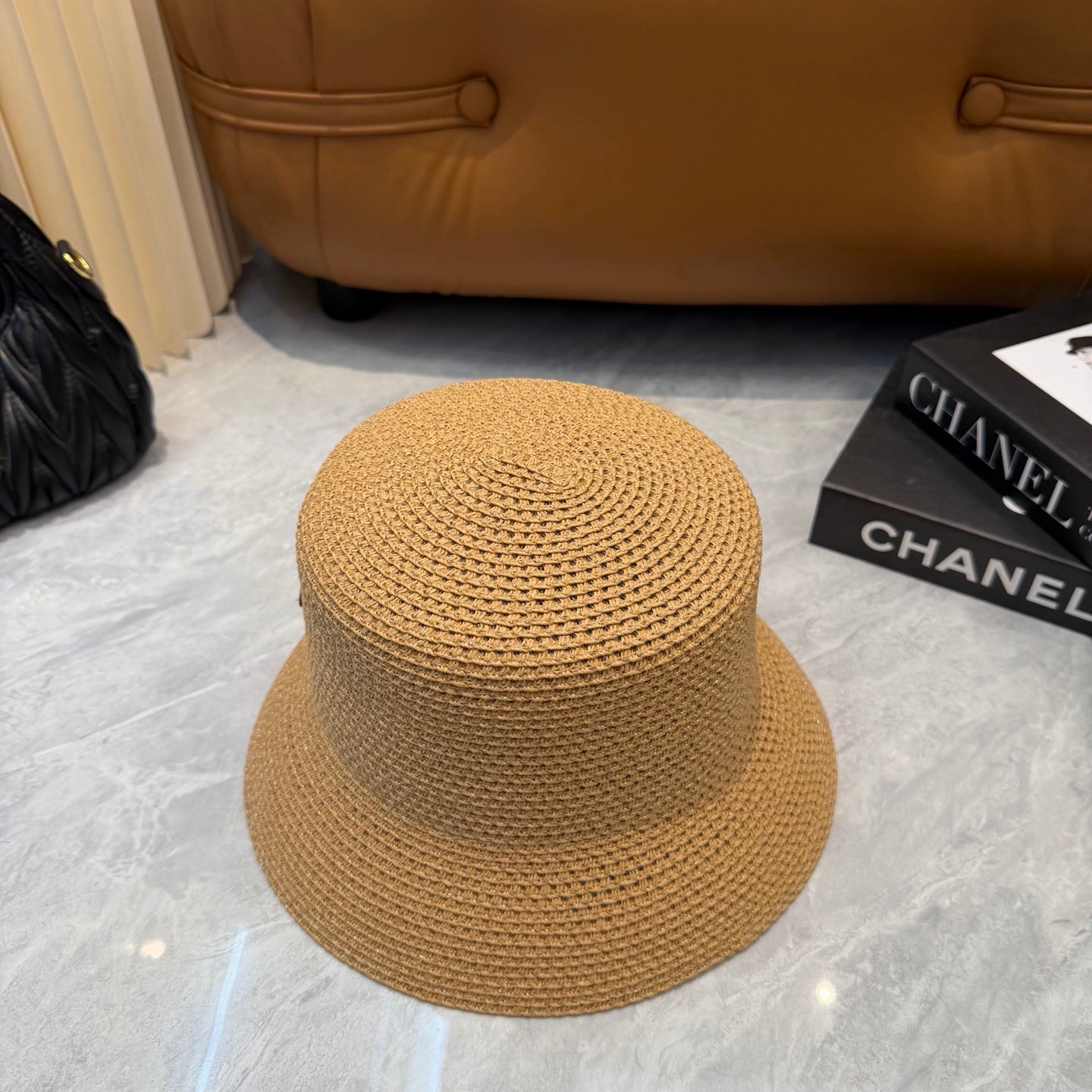 Chrome Hearts Straw Bucket Hat