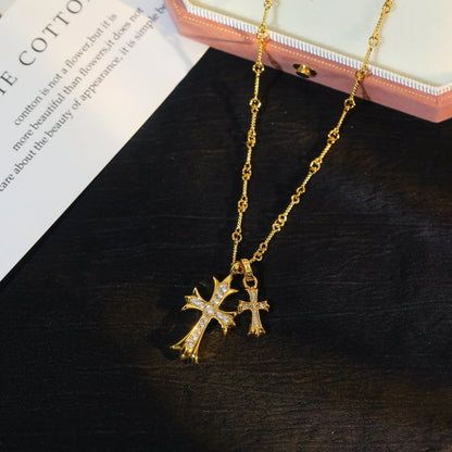 Chrome Hearts Double Cross Necklace