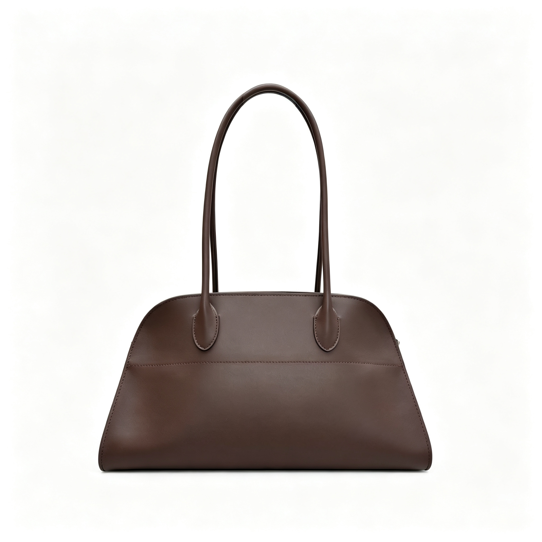 The Row Margaux 15 Medium Bag | 38cm Smooth Calfskin Leather Top Handle Bag | Black Margaux Tote
