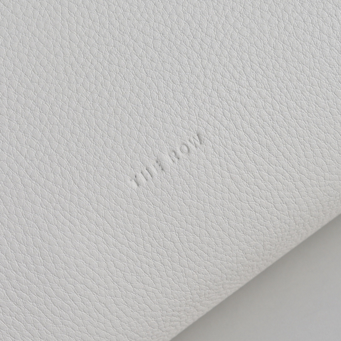 The Row India 10 Small Grained Leather Bag | 24cm Chalk White Bowling/Doctor Bag | Silver Hardware Top Handle Tote