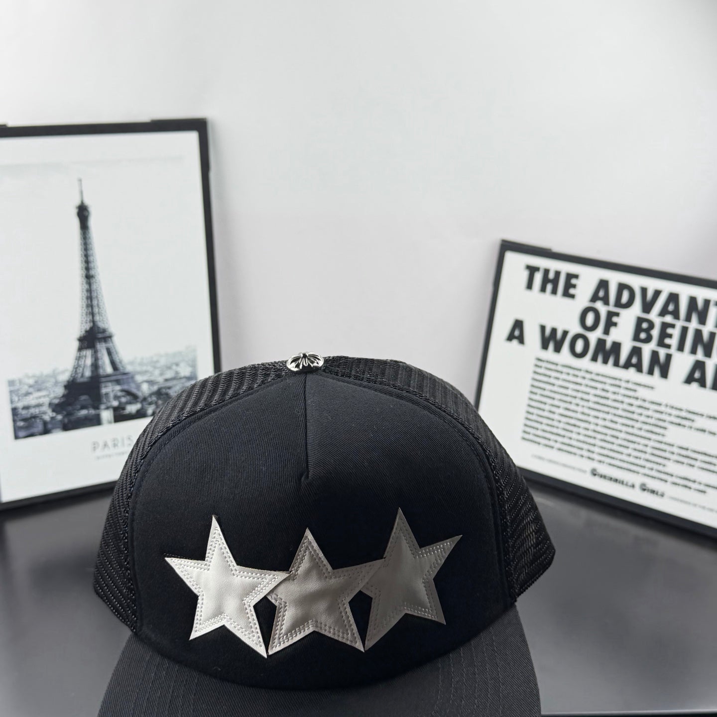 Chrome Hearts "Triple Star Trucker Hat"