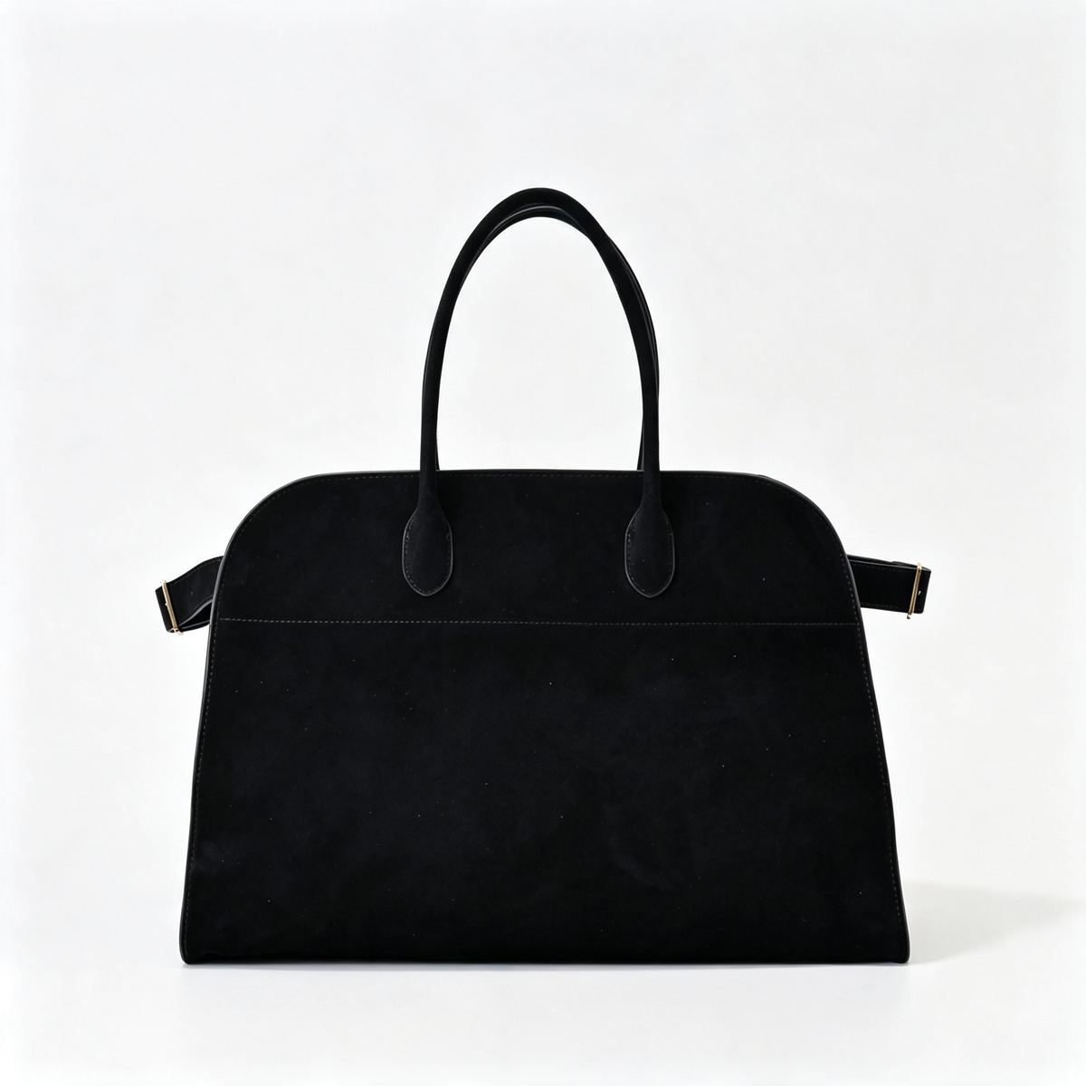 The Row Margaux 17 Large Suede Bag | 43cm Suede Leather Top Handle Tote | Dark Brown/Espresso Margaux Handbag