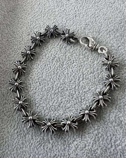 Chrome Hearts 925 Silver Fleur-de-Lis Bracelet