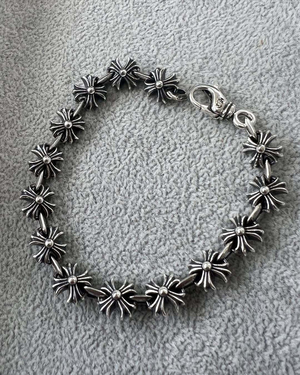 Chrome Hearts 925 Silver Fleur-de-Lis Bracelet