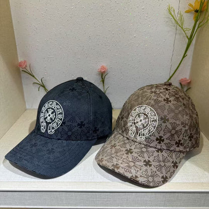 Chrome Hearts All-Over Embroidered Cross Baseball Cap
