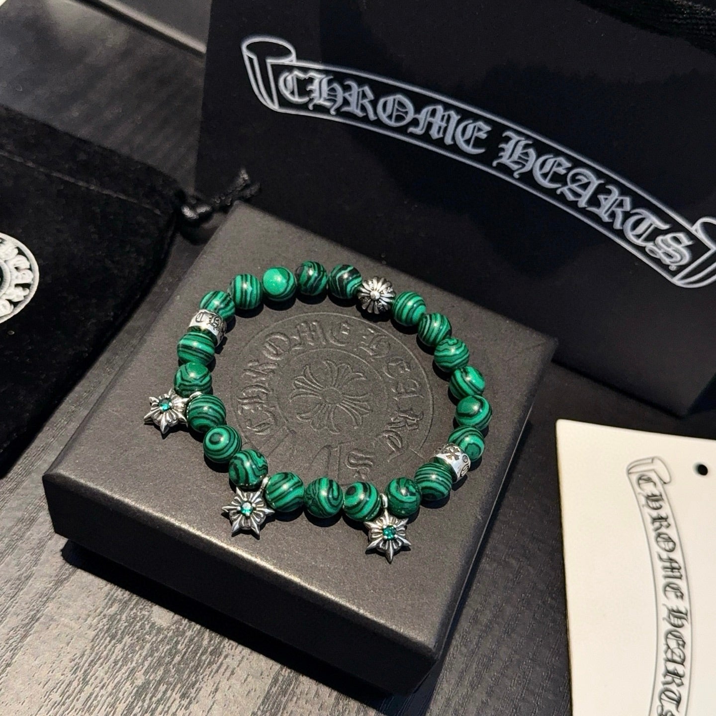 Chrome Hearts Malachite Bracelet