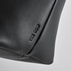 The Row Terrasse To Go Mini Shoulder Bag | 27cm Soft Lambskin Underarm Bag | Black Minimalist Handbag