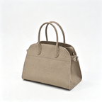 The Row Soft Margaux 15 Leather Tote Bag | Large Capacity Commuter Handbag with Detachable Strap | Women's Designer Shoulder Bag