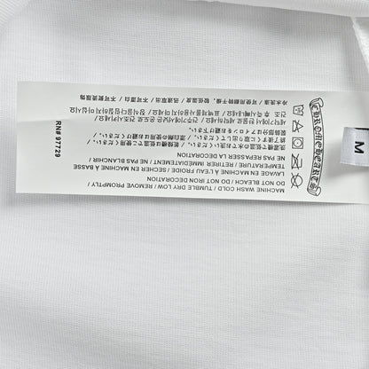 Chrome Hearts Men's White Cotton T-Shirt - Classic Banner Logo Crewneck Tee