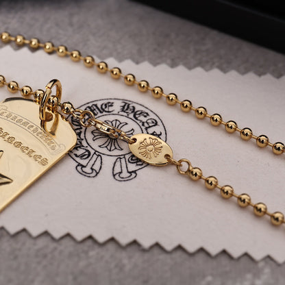 Chrome Hearts Hexagram Dog Tag Necklace