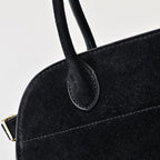 The Row Soft Margaux 12 Leather Tote Bag | Large Capacity Commuter Handbag with Detachable Strap | Women's Designer Shoulder Bag