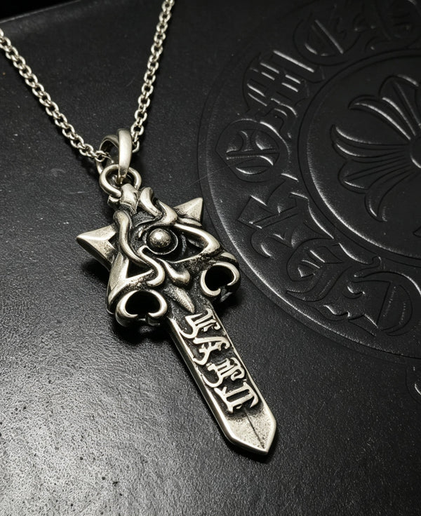 Chrome Hearts Star of David Sword Pendant