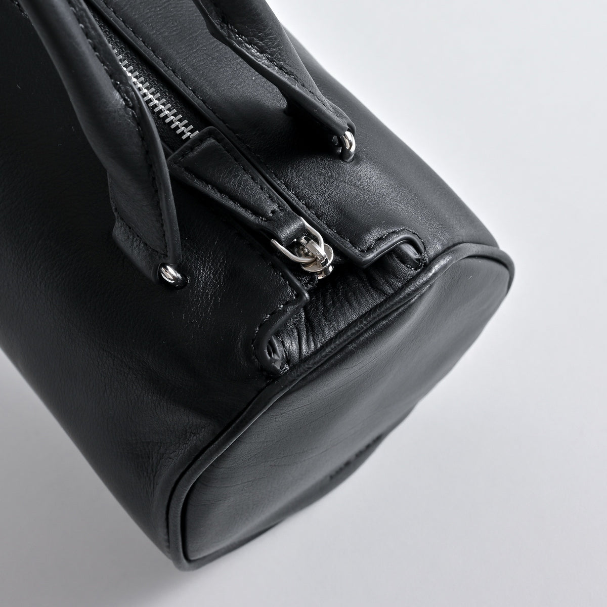 The Row Edith Cylinder Bag – Minimalist Leather Handbag with Dual Handles,