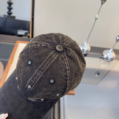 Chrome Hearts Distressed Washed Baseball Cap