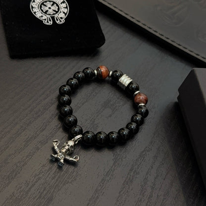 Chrome Hearts Obsidian Bracelet