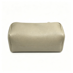 The Row Astra Small Boston Bag | 30cm Pebbled Lambskin Barrel Bag | Sage Green Leather Handbag