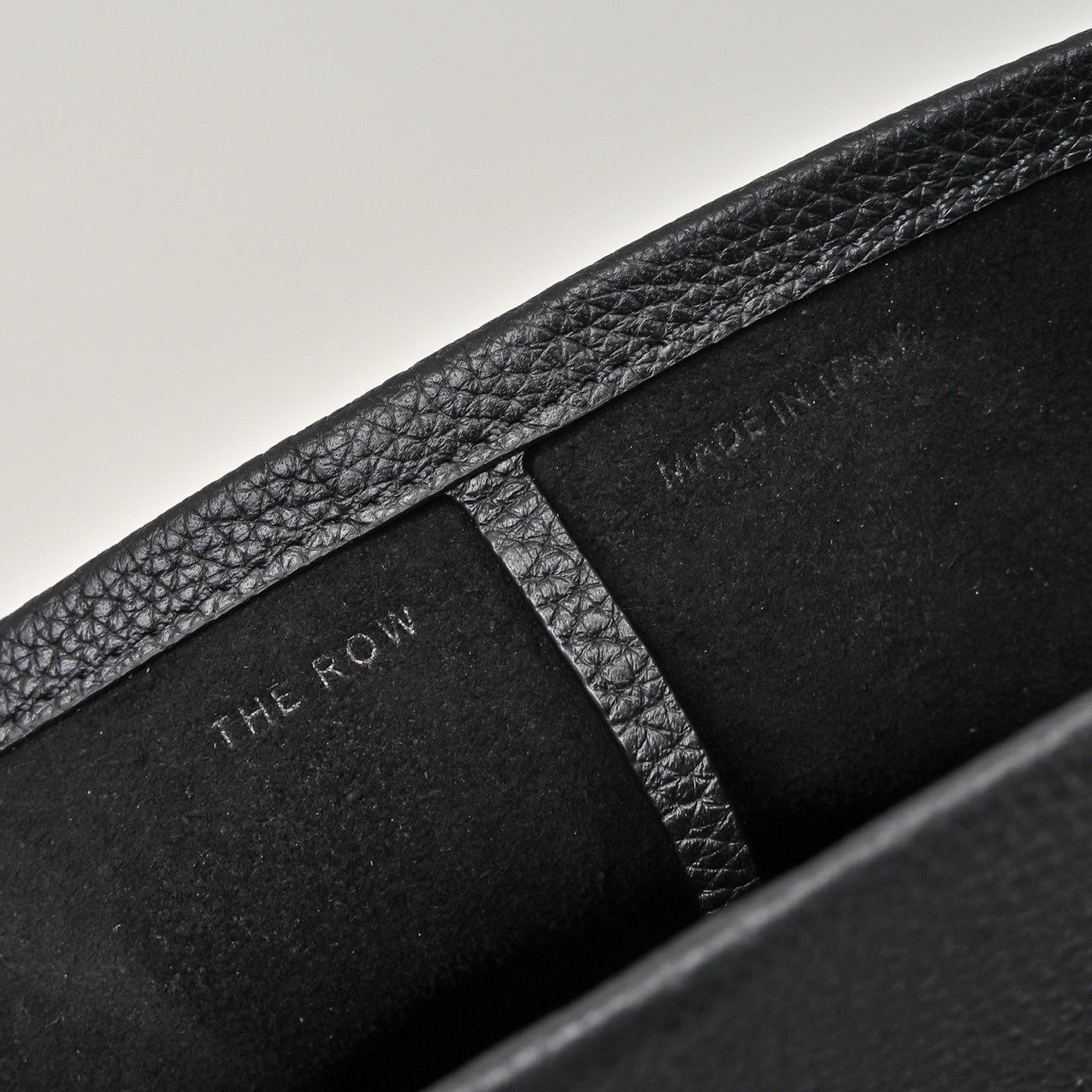 The Row N/S Park Small Tote Bag | 20cm Pebbled Calfskin Bucket Bag | Black Leather Shoulder Tote