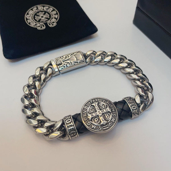 Chrome Hearts St. Benedict Amulet Bracelet