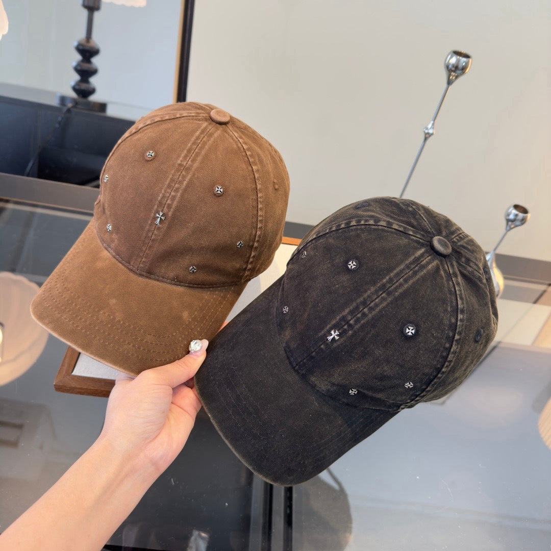 Chrome Hearts Distressed Washed Baseball Cap