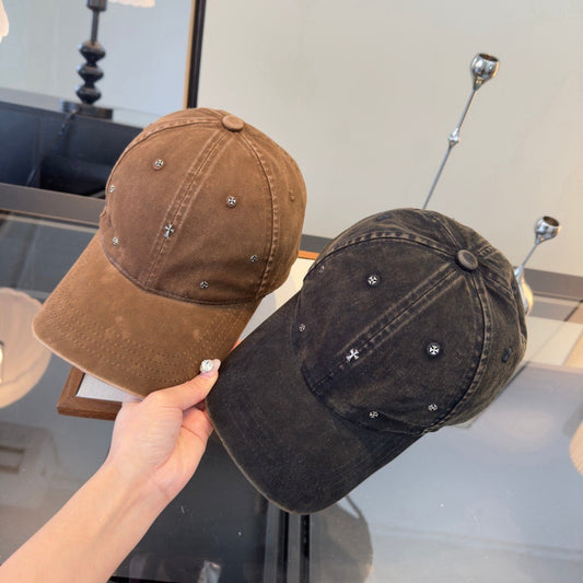 Chrome Hearts Distressed Washed Baseball Cap