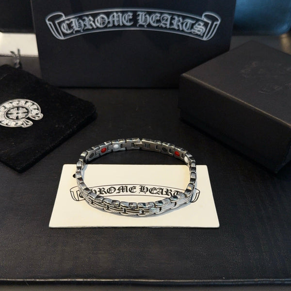 Chrome Hearts 925 Silver Gothic Letter Bracelet