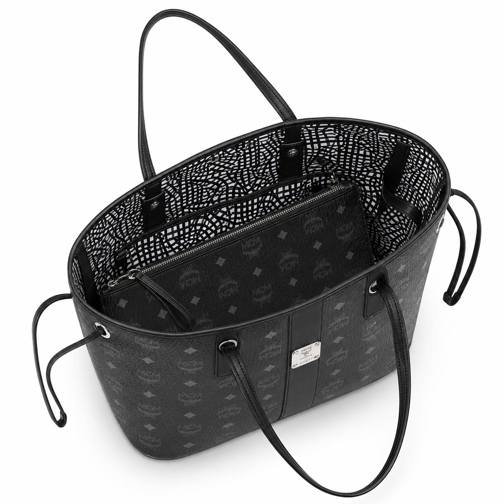 MCM Liz Series Medium Reversible Tote with Pouch
