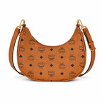 MCM Aren Crescent Shoulder Bag