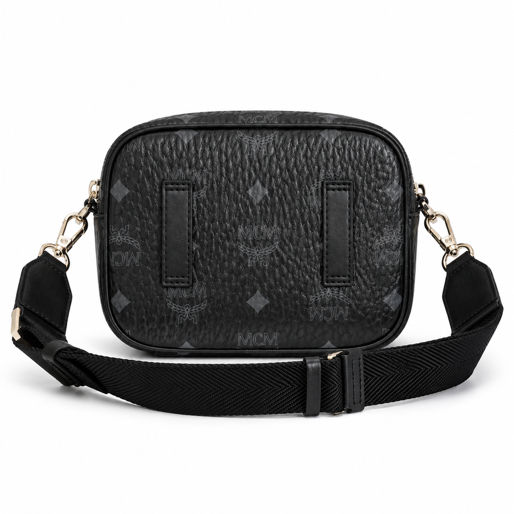 MCM Aren Series Black Camera Bag